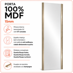 Porta Espelho Autes, Luminum, Inovatto medidas 2,20m x 1,02m