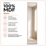 Porta Espelho módulos Altezza medidas 2,32m x 44,6cm Freijó