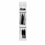 Guarda Roupa Casal com Cabeceira 3 Peças Lotus Branco