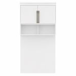 Guarda Roupa Solteiro com Cabeceira 3 Peças Lotus Branco