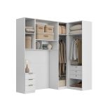 Quarto Modulado Solteiro 4 Peças Altezza Clean Belmax Branco