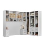 Quarto Modulado Casal 6 Peças Altezza Belmax Branco