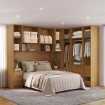Quarto Modulado Casal 6 Peças Altezza Belmax Freijó