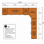 Quarto Modulado Queen 6 Peças Altezza Clean Belmax Freijó