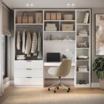 Guarda Roupa Modular 5 Portas com Mesa Altezza Clean Belmax Branco