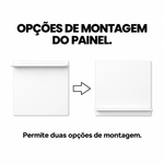 Guarda Roupa Modular 5 Portas com Mesa Altezza Clean Belmax Branco