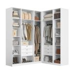 Closet sem Portas Modulado 5 Peças MDF Altezza Belmax Branco