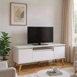 Rack para TV 150cm MDF Dallas ON Móveis Branco BP
