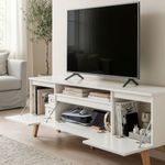 Rack para TV 150cm MDF Dallas ON Móveis Branco BP