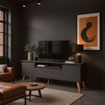 Rack para TV 150cm MDF Dallas ON Móveis Grafite BP
