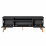 Rack para TV com Painel e Prateleira 150cm MDF Dallas ON Móveis Grafite BP