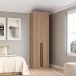 Guarda Roupa Modular 2 Portas com Prateleiras/Cabideiros 70cm Altezza Trend Belmax Carvalho