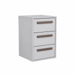 Mesa de Cabeceira 3 Gavetas MDF Altezza Trend Belmax Branco