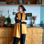 CACHECOL DE TRICOT AMARELO