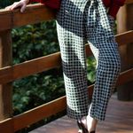 CALÇA TWEED DE ALGODÃO 