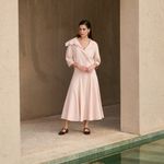 Saia midi Paola rosa bella