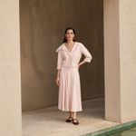 Saia midi Paola rosa bella