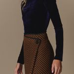 Blusa Gola Alta Veludo azul eclipse