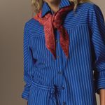 Camisa Listras risca giz cobalto