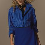 Camisa Listras risca giz cobalto