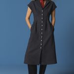 Vestido Cemise S/Manga Risca