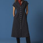 Vestido Cemise S/Manga Risca