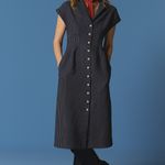 Vestido Cemise S/Manga Risca