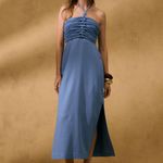 Vestido Linho Tiras Nó