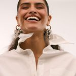 Camisa Estruturada Fio Inox off white
