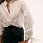 Camisa Estruturada Fio Inox off white