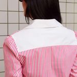 Camisa Mix Listras rosa/branco