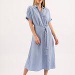 VESTIDO MIDI VISCO LINEN
