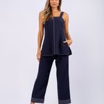 CALCA RETA VISCO LINEN