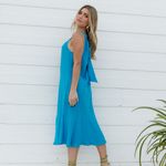 VESTIDO MIDI GLAMOUR VISCO LINEN