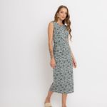 VESTIDO MIDI FLUITY DROP