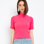 BLUSA M/C GOLA TRICOT