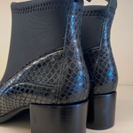 BOTA COURO DE COBRA C/ LYCRA SALTO