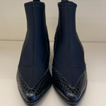 BOTA COURO DE COBRA C/ LYCRA SALTO