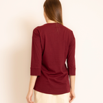BLUSA MANGA 3/4 ALGODAO