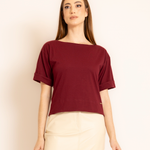 BLUSA DEC CANOA ALGODAO