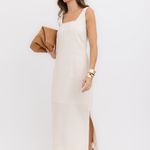 VESTIDO MIDI LINHO 100%