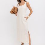 VESTIDO MIDI LINHO 100%