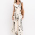 VESTIDO MIDI FOLHAS