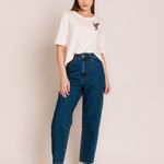 CALCA BARREL JEANS MANDARINA