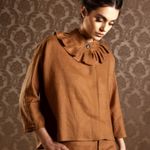 BLUSA BABADO LINHO 100%