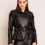 JAQUETA BIKER COURO