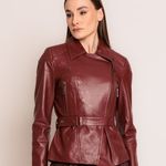 JAQUETA BIKER COURO