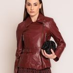 JAQUETA BIKER COURO