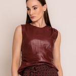 BLUSA PREGAS COURO
