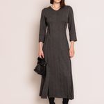 VESTIDO MIDI MALHA CHEVRON
